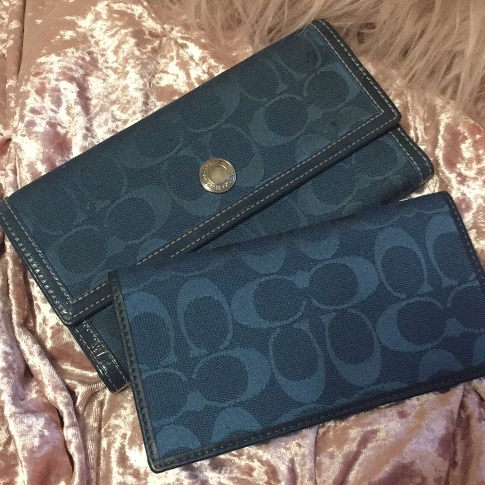 Coach Wallet with checkbook/card insert